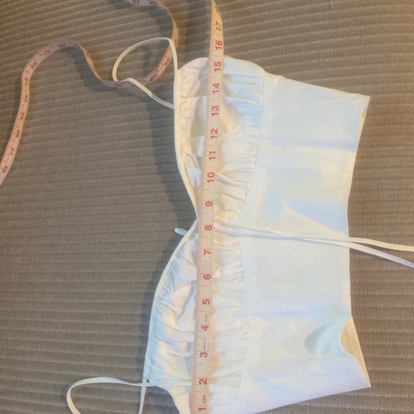 House of CB Lilibeth White Bustier Top sz Small - Picture 11 of 11